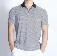 NIKE GOLFナイキ DRI-FITビクトリーミニストライプLCSSポロ