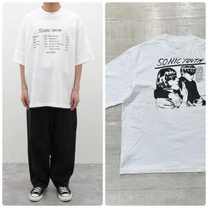 24ss 2024 良品 blurhms ROOTSTOCK ブラームス ルーツストック x Sonic Youth ソニックユース GOO PRINT TEE WIDE ワイド Tシャツ サイズ 2