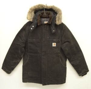 80s ヴィンテージ USA製 CARHARTT カーハート TRADITIONAL COAT フード付き 裏地ブランケット ダックジャケット VINTAGE アメリカ製