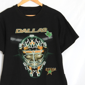 ST2257 ダラス・スターズ NHL DALLAS Tシャツ L 肩50 DALLAS STARS メール便可 xq