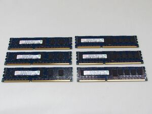 hynix メモリ 2GB PC3-10600R(DDR3-1333) 4GB PC3L-10600R(DDR3L-1333) 6枚セット【中古/動作確認済みですがジャンク扱い】*333235