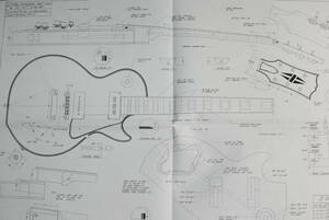 1957 Les Paul　フルスケール製図