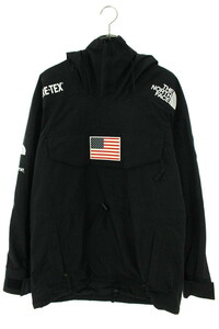 シュプリーム ブルゾン ノースフェイス Gore-Tex Pullover サイズ:M アメリカンフラッグマウンテンプルオーバーブルゾン 中古 SB01