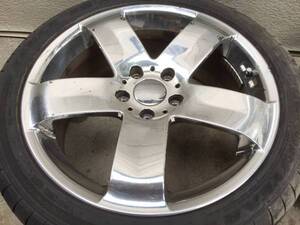 RAYS メタルラックス G1 メッキ 18×7.5J＋48 5H114.3 4本954