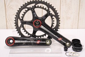 ★Campagnolo カンパニョーロ SUPER RECORD 175mm 53/39T 2x11s クランクセット BCD:130mm BBカップ付属 超美品