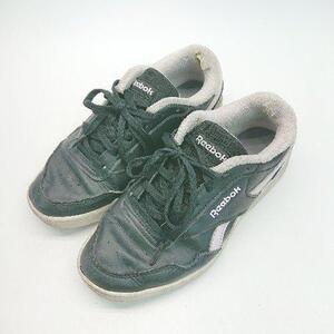 ◇ Reebok リーボック GW5142 軽量 ブランドロゴ 紐調節 シンプル オシャレ スニーカー サイズ23.5 ブラック レディース E