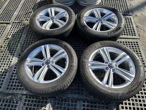 【スタッドレス付】VW フォルクスワーゲン ティグアン 純正アクセサリーホイール Sebring 18in×7J +42 PCD112 5H【中古/埼玉より発送】