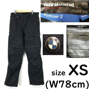 ドイツ正規品★BMW Motrrad/BMWモトラッド★バイク/ツーリング/ライディングパンツ【XS/股下80cm/黒】ライダース/summer2/Trouser◆pBH694