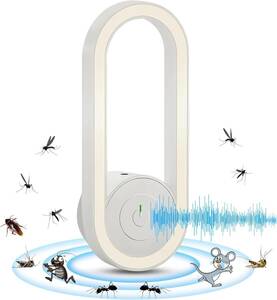 3個セット 害虫駆除器 超音波式 ネズミ駆除 蚊取り器 虫除け器 蚊除け 静音 無臭無毒 360°全方位害虫駆除機 80-120㎡有効範囲