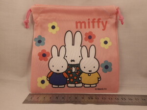 【即決、送料140円】ミッフィー 巾着【71730】可愛い miffy 小物 巾着袋