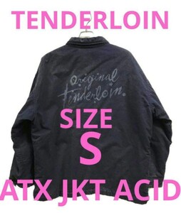 2019 SサイズTENDERLOIN ATX JKT ACIDテンダーロイン アシッド加工コーチジャケット防寒◎XXX