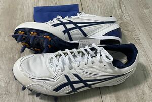 27.5cm 新品 asics アシックス 陸上 スパイク オールウェザー エフォートSK TTP521 白 部活