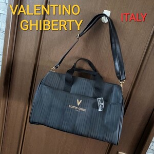 未使用【VALENTINO GHIBERTY 】黒色ミディアムボストンバッグ