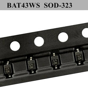 10個セット 表面実装 SMD Schottky Diode ショットキー ダイオード BAT43WS SOD-323 (Mark S8) 送料85円 (V-drop 0.3V / IF 200mA/ Vr 30V)