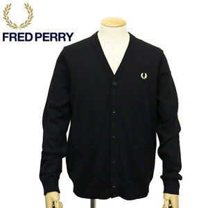 FRED PERRY (フレッドペリー) K9551 Classic Cardigan クラシックカーディガン FP521 198BLACKM