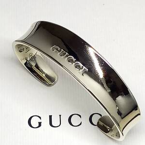 新品仕上げ 美品 グッチ ヴィンテージ バングル ブレスレットシルバー925 オールドグッチ OLD GUCCI