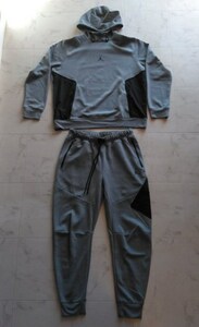 ※即決※中古品　ＡＩＲＪＯＲＤＡＮ　ジョーダン　セットアップ　ＳＥＴＵＰ　Ｌ・ＸＬ　グレー　パーカー　ＤＲＩ－ＦＩＴ