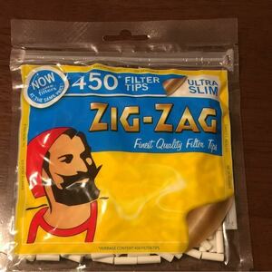 ジグザグ zigzag 手巻きタバコ ウルトラスリムフィルター 450個入り　4袋セット