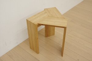 展示品 TEORI テオリ Triangle Stool 小 トライアングル 三角スツール 竹集成材 オイル仕上げ サイドテーブル 椅子 スタッキング