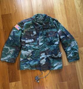(MF5)　米軍実物 M-65フィールドジャケット S/SHORTサイズ CAMOUFLAGE　リップストップ　寒冷地仕様　