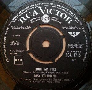 英7 Jos? Feliciano Light My Fire RCA1715 RCA Victor /00080