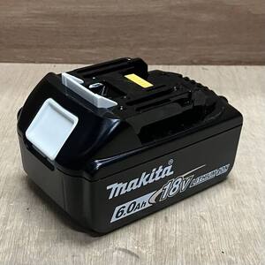 1円スタート！マキタ 18V リチウムイオンバッテリー 6.0Ah　BL1860B 中古美品 充電回数1回 税込