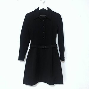 ■【美品】PRADA プラダ トレンチ風ワンピース 42/am-A-210-5742-21.2/ナイロン/ラバーストレッチ/イタリア製/お洒落/高級/本物