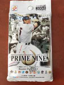 コナミ　プロ野球カード　PRIME NINE bookstar Pack Vol.1 カード10枚入 未開封