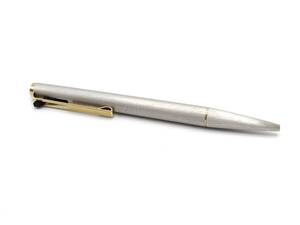 MONTBLANC モンブラン ボールペン 7855 サイドスライス式 ハンマートリガーレバー式 シルバー/ゴールド【6334】