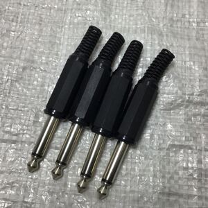 4個セット 6.3mm モノラルプラグ マル信無線電機 MP−114M