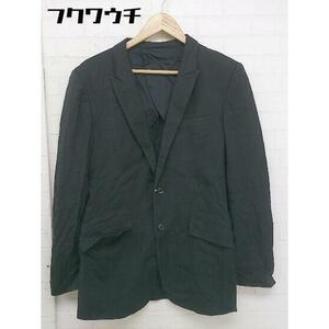 ◇ TAKEO KIKUCHI タケオキクチ 肩パット 2B シングル 長袖 テーラードジャケット サイズ 4 ブラック メンズ