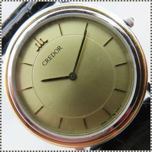 SEIKO CREDOR 7770-6030 メンズ クォーツ 腕時計 稼働品 セイコー クレドール HA061808