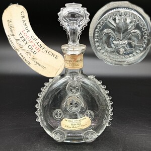 【A0791】空瓶 バカラ ボトル REMY MARTIN レミーマルタン ルイ13世 空ビン 酒器 FRANCE フランス製 骨董品 アンティーク