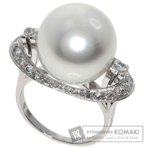 MIKIMOTO ミキモト パール 真珠 ダイヤモンド リング・指輪 プラチナ レディース 中古