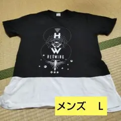 【美品】HEDWiNG　メンズ　半袖　Tシャツ　Ｌサイズ　昆虫　ブラック