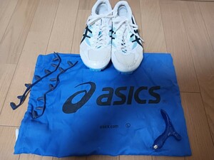 ☆送料無料☆ASICS アシックス☆スパイク 陸上競技 短距離 フィールド競技☆シューズケース&ピン着脱スパイクレンチ付き☆サイズ24.5cm土用