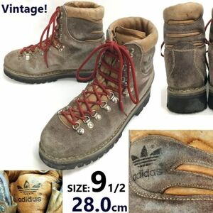 60s-70s?/Vintage★adidas/アディダス★本革トレッキング/マウンテンブーツ/シューズ【9.5/28.0茶】登山靴/Leather/Hiking/Boots◆pWB113-1