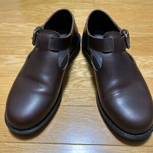 MARGARET HOWELL マーガレットハウエル　BUCKLE STRAP SHOE サンダル　ブラウン　定価65,000円　状態優良　サイズ27.0〜27.5 Ｌサイズ