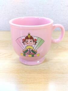 PEKO★プリンカップ「雛祭り/お雛様」★陶器 マグカップコーヒーカップコップ 食器 ペコちゃん当時 マスコット 不二家 Fujiya Mascot Cup