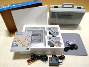 美品　 スーパーファミコン　セット　動作品　本体　コントローラー　純正ケーブル　純正AC アダプタ　ケース　マウス付き◎　