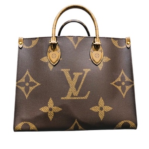 ルイ・ヴィトン LOUIS VUITTON オンザゴーMM M45321 モノグラムジャイアント・リバース トートバッグ レディース 中古