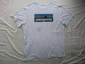 patagonia パタゴニア　リサイクル　コットン ポリエステル　ロゴプリント入り　Tシャツ 　サイズ XXL 