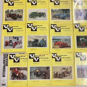 B3174　1966　12冊セット　「THE VETERAN AND VINTAGE」　ベテラン&ヴィンテージ 英国旧車雑誌 英国車 旧車　ビンテージ　クラシックカー