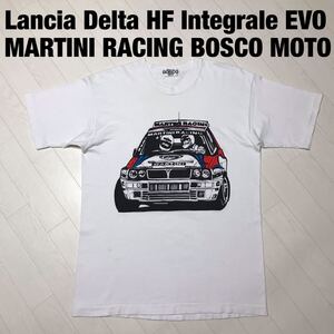 Lancia Delta HF Integrale EVO MARTINI RACING ランチア デルタ HFインテグラーレ BOSCO MOTO ヴィンテージ Tシャツ ビンテージ ンテージ