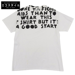 MARTIN MARGIELA マルタンマルジェラ エイズTシャツ メンズ ホワイト ブラック M S50GC0663 S22816