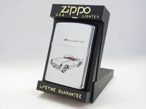 H572-N29-3856★ Zippo ジッポー シボレー Corvette コルベット 1953 オイルライター 喫煙具 現状品1★