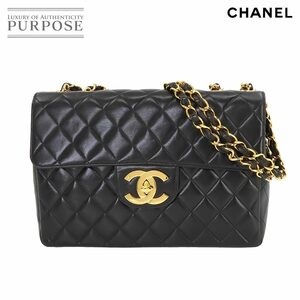 新品同様 シャネル CHANEL マトラッセ 30 チェーン ショルダー バッグ レザー ブラック A04412 ヴィンテージ ゴールド 金具 90232048