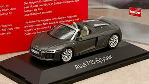 ヘルパ Herpa 1/43 アウディAudi R8 スパイダー Spyder V10 アーガスブラウンargusbraun