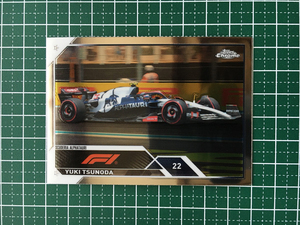 ★TOPPS CHROME 2023 FORMULA 1 F1 #57 角田裕毅／YUKI TSUNODA［SCUDERIA ALPHATAURI］ベースカード「F1 DRIVERS」★