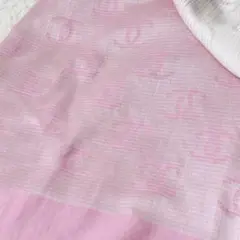 ✨CHANEL ココマーク　グラデーションストール　ピンク　コットンシルク